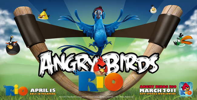 Angry Birds Rio - злые птицы - головоломка для телефона