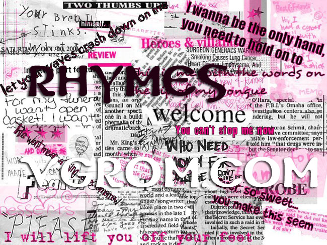 Rhymes - подобрать рифму, эпитет, синоним к словам
