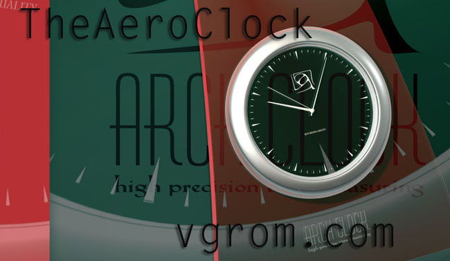 TheAeroClock 3.51 Portable - прозрачные часы для украшения рабочего стола